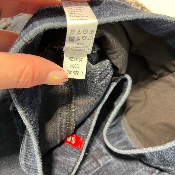 Spanx Women's Jean-ish Ankle Leggings in dark blue women’s size small - Picture 6 of 8